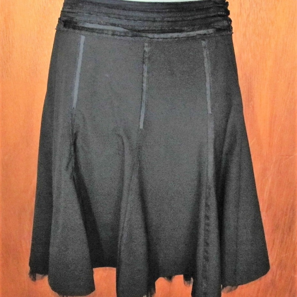 The Limited black fit and flare skirt with tulle